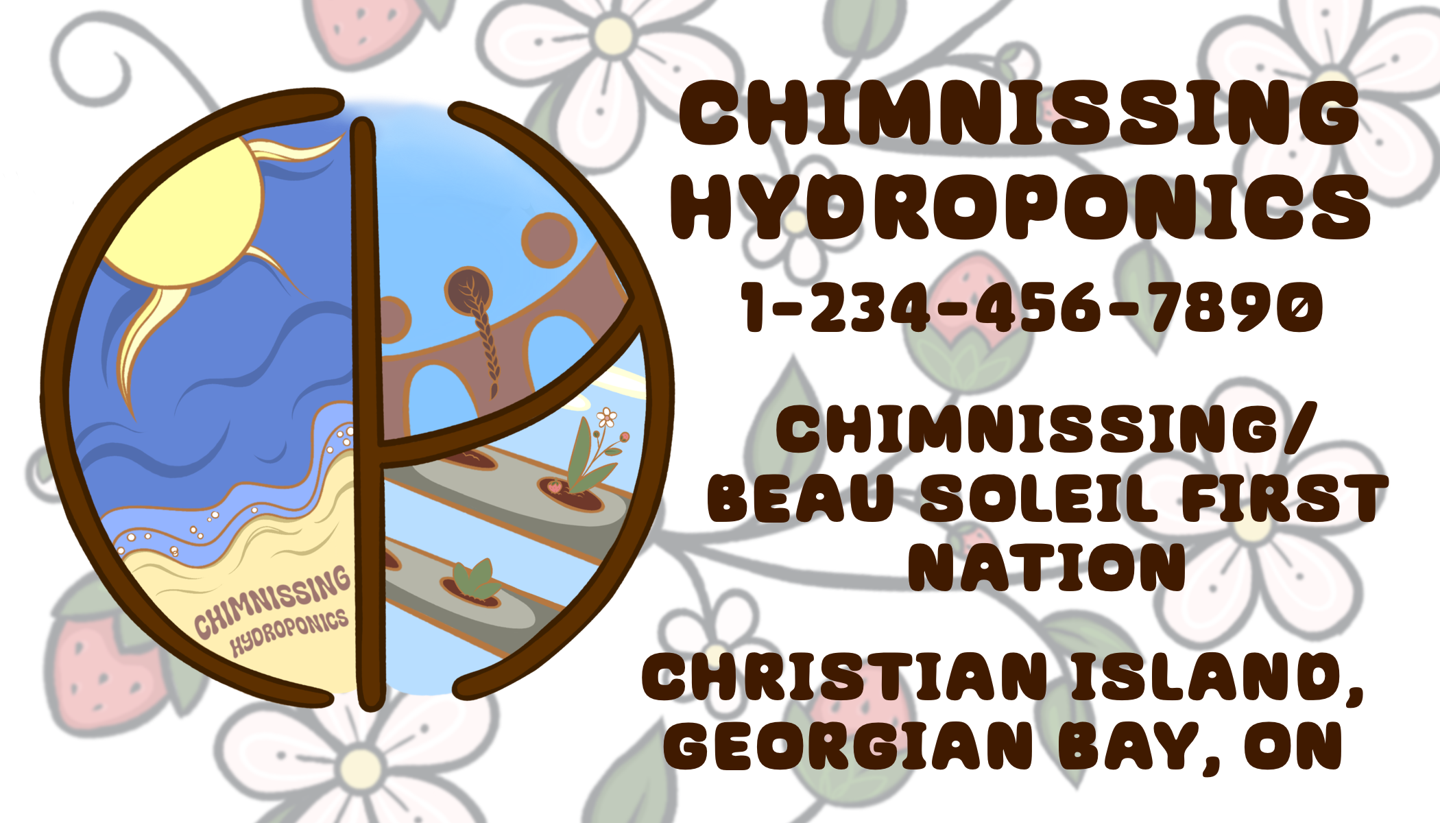 Business card for the afformentioned Chminissing Hydroponics